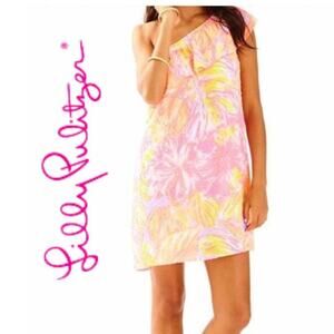 LILLY Pulitzer | Emmeline One Shoulder Dress in Sun Splashed Print | Size  XS